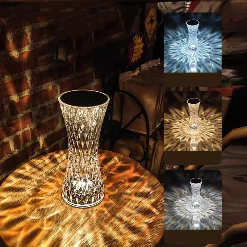 16 Color Changing RGB Touch Crystal Lamp