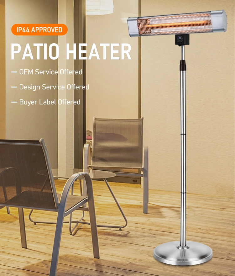 Carbon Fiber Electric Heater Wall Mounting Patio Heater Room Heater Freestanding Heater with Three IR Sensor and Remote Control