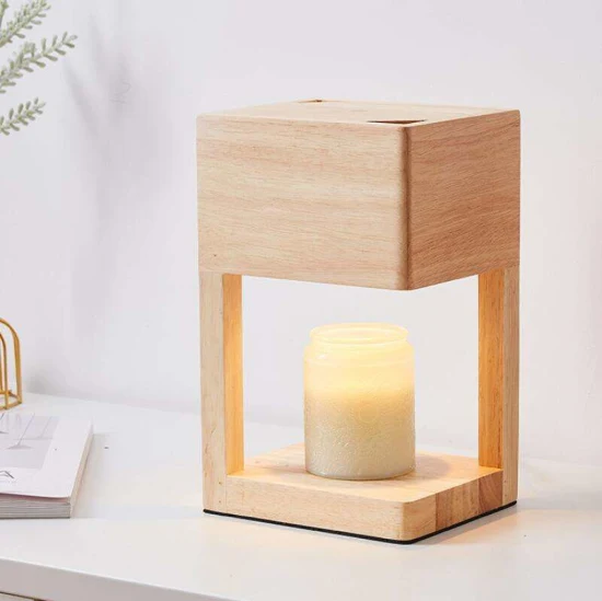 Unique design Wooden Electric Candle Warmer Lamp
