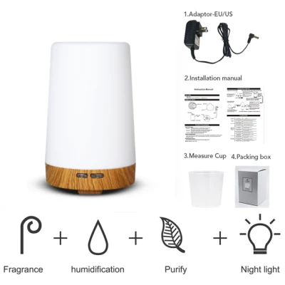 Ultrasonic Mist Essential Oil Diffusers Plastic Aroma Diffusers Home Electric Cool-Mist Aroma Diffuser