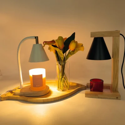 Wooden Base Wax Melting Heater Scented Electric Candle Warmer Lamp for Home Decor