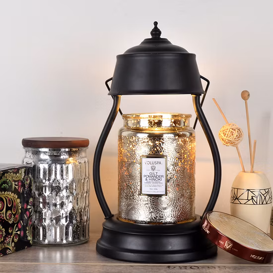 Wooden Base Wax Melting Heater Scented Electric Candle Warmer Lamp for Home Decor