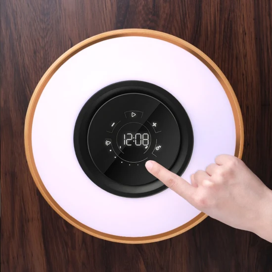 Bedroom Touch Control Smart Lamp with Bt Speaker and Wireless Charging Function